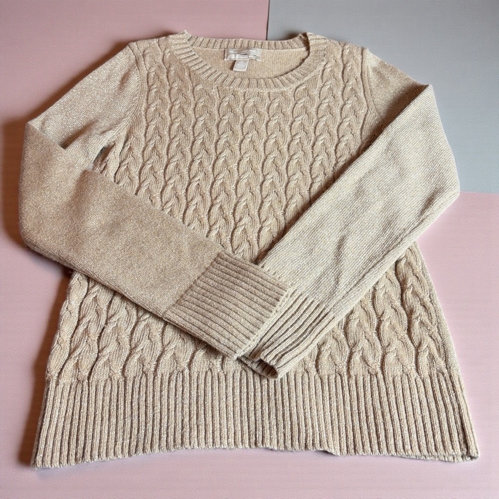 BANANA REPUBLIC GOLDEN WOOL BLEND SWEATER – SIZE MEDIUM